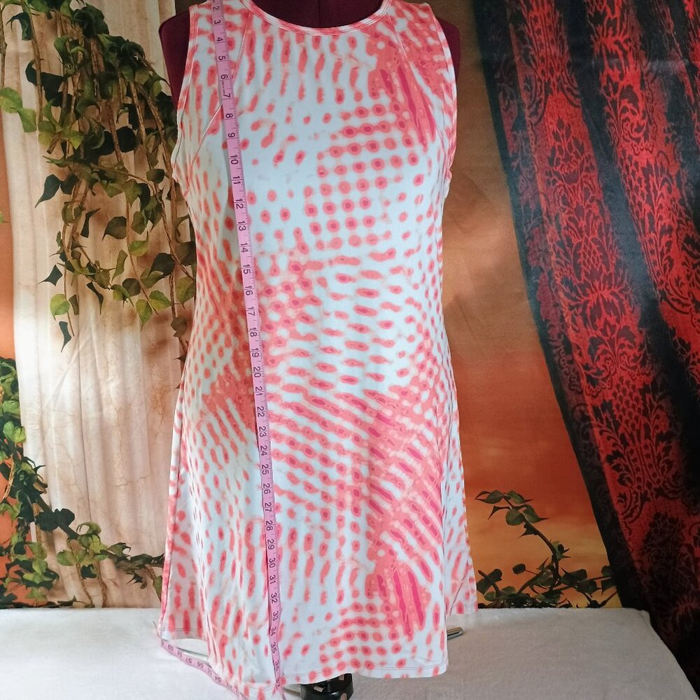 EUC: Silver Bait Women’s Size Large Pink Tie Dye Performance Mini Dress - Picture 4 of 5